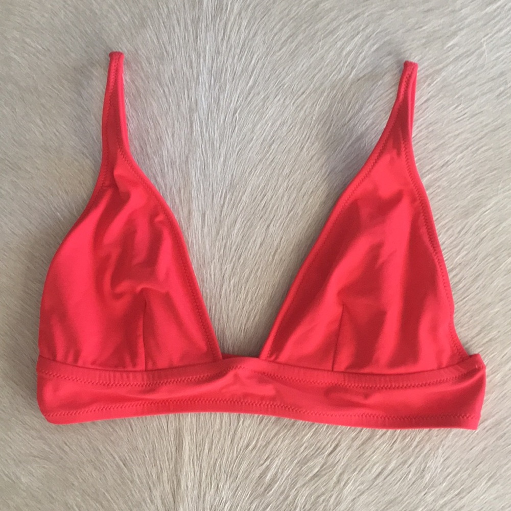 red bikini top